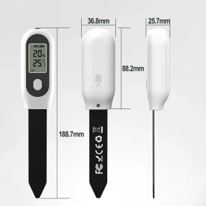 3 in 1 Soil Moisture Tester Smart Soil Sensor Zigbee Plant Monitor with App Control for Plant Gardening&Agriculture