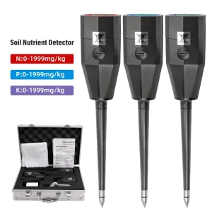 3 in 1 Soil NPK Tester Set Digital Nutrient Analyzer for Nitrogen Phosphorus and Potassium with LED Screen