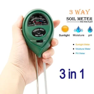 3 in 1 Soil pH Tester and Moisture Light Intensity Meter Tester with PP Material for Plants Growth