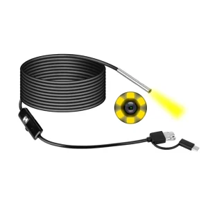 3 in 1 USB Full HD Industrial Endoscope 3.9mm Lens Air Conditioner Duct Peephole Car Mechanic OV9734 Endoscope Camera Module