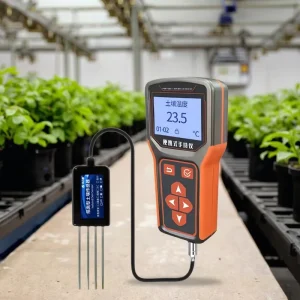 3.5 9pH 0 99% Moist 0 99 Fertility 5 40 Celsius JIRS Professional LCD 3 in 1 Soil Tester for Greenhouse Farm Garden Potted Plant