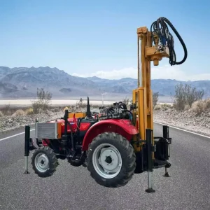300m Farm Water Well Drill Wheel Mobile Design Low Fuel Consumption