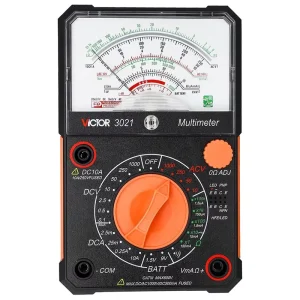3021 Analog Multimeter Manual Range DC/AC 1000V 10A 100K Ohm Audio Level Diode Test