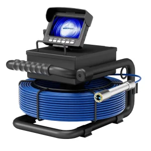 30M Industrial Endoscope for Drain Sewer 16GB TF Card DVR IP68 Pipe Inspection Camera 4.3″ Monitor 30M Fiber Cable