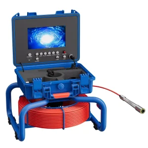 30m Sewer Camera Pipe Inspection System 1080P HD Endoscope with 12 LEDs & Self Leveling IP68 for Industrial Drain Cleaning