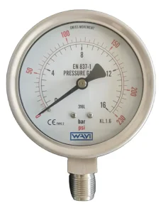 316L Stainless Steel Pressure Gauge