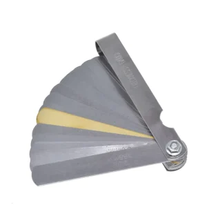 32-Blade Metric Thickness Gauge Set, Tappet Valve Feeler Gauges, Brass, 0.04-0.88 mm