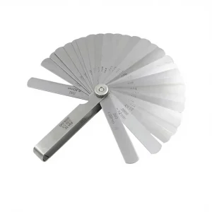 32-Piece Stainless Steel Feeler Gauge Set, Metric/Imperial, 0.02-1 mm, Gap Thickness Measurement Tool, Wedge-Shaped