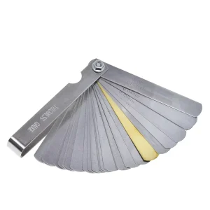 32pcs Range Finder Feeler Gauge Valve Teaching Feeler Gauge 0.04-0.88 mm Gap Size .0015-.035 Copper Sheet