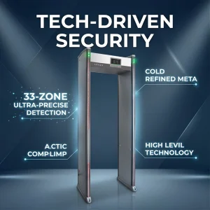 33 Zone Portable Walk Through Metal Detectors Waterproof Security Screening WTMDs Industrial Category