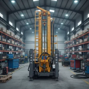 350 Type Hydraulic Water Well Drilling Rig 350m Borehole Drilling Equipment with Air Compressor