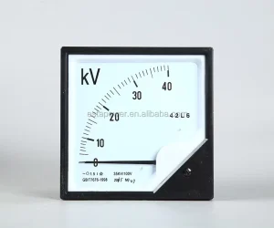 35KV/100V Pointer Type Ac Voltmeter 120*120 Ac Voltage Indicator 35KV Voltage Meter