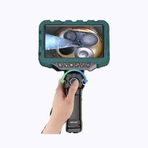 360 Degree Articulating Borescope with 7 Inches 6mm Lens Monitor Mechanical Inspection Camera Articulation Industrial Endoscope