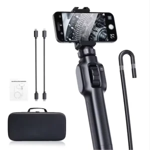 360 Degree Steering Articulation Industrial Borescope Endoscope Car Inspection Camera 8 LED Android 5.5mm 8mm IP67 Waterproof