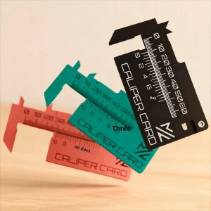 3D-Printed PLA Caliper Card Vernier Caliper Keychain Measuring Tool Mini Ruler