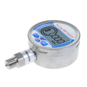3VDC-Powered LCD Digital Pressure Gauge With Wide Measuring Range (-0.1 – 60MPa) for Accurate Readings