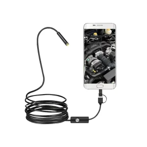 3in1 USB Industrial Endoscopic Camera 5mm High Definition Portable Flexible Borescope Inspection OTG