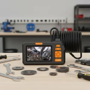 3mm Industrial Endoscope Camera with 360 Degree Inspection 30m Cable 4.3 Inch IPS Display IP67 Rated