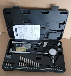 3pcs/set Range 18-160mm/0.7-6″ Dial Bore Gauge Metric/inch Dial Bore Indicator Deep Engine Hole Measurement Toos Plastic Box
