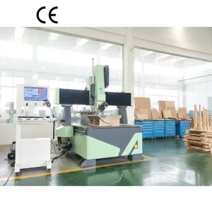 4 Axis ATC CNC Wood Router 1300*1300*500mm 3D Curved Surface Engraving Mold Making Woodworking Milling Machine Motor Gear Pump