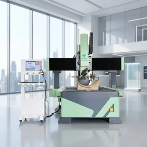 4 Axis CNC Machining Center ATC CNC Router Wood Mold Making Machine Curved Panel Arc Board CNC Milling Machine