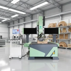 4 Axis CNC Machining Center ATC CNC Router Wood Mold Making Machine Curved Panel Arc Board CNC Milling Machine