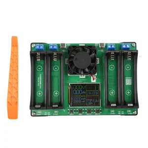 4-Channel Battery Capacity Tester with Type-C and LCD Display for 18650 Batteries and Internal Resistance Testing