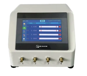 4-Channel Pneumatic Measuring Instrument, 1μ Accuracy, Cabinet Type