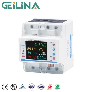 4 Phase 380V 100A Tuya WiFi Smart Circuit Breakers Bi Directional Energy Power Meter Voltage Protector Relay Current