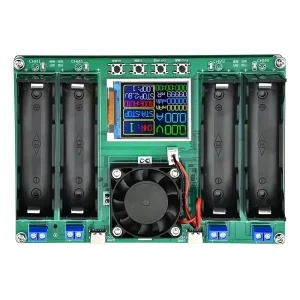 4-Slot 18650 Battery Tester and Analyzer with LCD Display