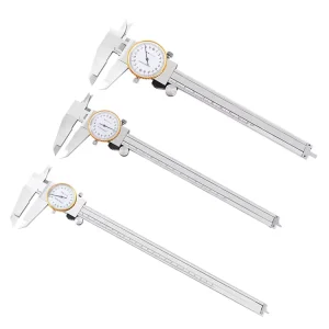 4-Way Dual-Needle Precision Dial Caliper Shockproof 0.001″/0.02mm