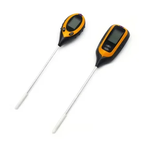 4 in 1 Digital PH Meter Soil Moisture Monitor Temperature Sunlight Tester for Gardening Plants Farming With LCD Displayer