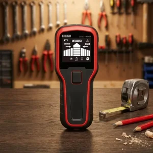 4-in-1 Multi-functional Industrial Metal Detector Electronic Stud Center Finder Wall Metal Detector TH820 Black and Red