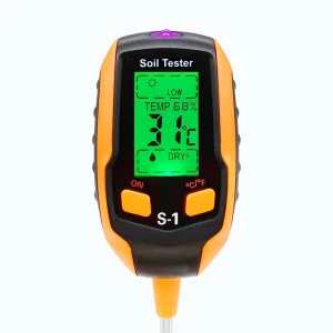 4 in 1 Soil PH Meter Soil Tester Moisture Illuminance Value PH Value Soil Temperature Moisture Ambient Moisture