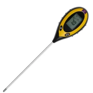 4 in 1 Soil Test Kit Soil Survey Instrument Soil pH Moisture Temperature Sunlight Pen with Backlight