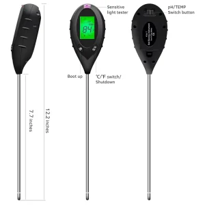 4 in 1 Soil Tester PH Light Moisture Temperature Detector for Agriculture Use