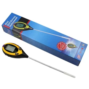 4 in 1 Soil pH Meter and Moisture Tester for Potted Plants and Gardens with Light Feature