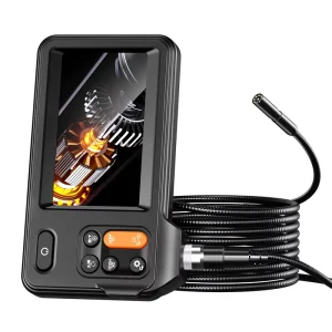 4.3″ HD Large Screen Industrial Endoscope 1080P Borescope Inspection Camera 8mm IP67 Waterproof 2MP Video Photos Record Tool