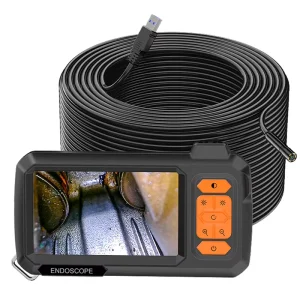4.3 IPS Screen Industrial Endoscope Camera Split Design 1 100m Rigid Cable Waterproof 8mm Borescope for Car Pipe MicroSD CMOS