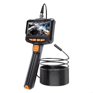 4.3 Inch Handheld Industrial Endoscope 16.4FT Semi-Rigid Cable Borescope HD Inspection Camera with LEDs IP67 for Automotive Pipe