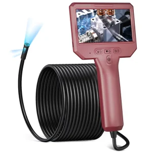 4.3Inch 2MP 1080P 7.9mm Dual Lens Industrial Endoscope 3.5m Wires CMOS Borescope Inspection Otoscope Camera IP67 LED