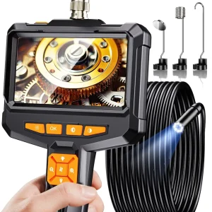 4.3Inch 8.5mm Rigid Handheld Portable ES05 8.5mm Len 5m Cable Sewer Industrial Borescope 2MP IP67 Endoscope Pipe Inspection