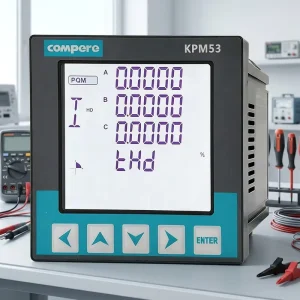 400Hz Three Phase Digital LCD Display Power Meter Multifunction Energy Meter Power Quality Analyzer RS485 for AC Applications