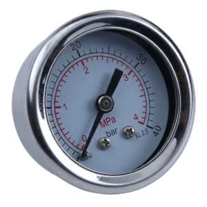 40mm Dry Air Compressor Mechanical Oil Pressure Gauge 1.6% Precise Water Pressure Meter
