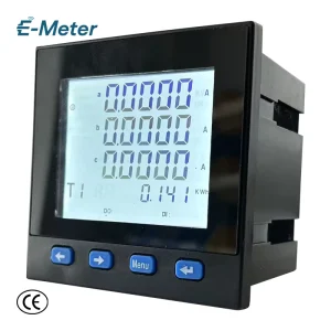 485 Communication Modbus 96*96 Power Wattmeter DL/T645 Protocols Three-phase Power Factor Power Meter