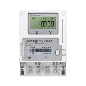 4G Single Phase Class 1.0 Accuracy 40A Max Current Prepaid Smart Meter Remote Control for Recharge Electronic Energy Meter