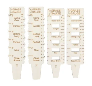 4Pcs 2 Style Wood Grass Gauge Plant Growth Height Measurement Ruler Handmade Lawn Measuring Tool for Outdoor