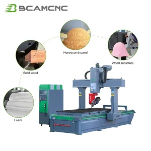 5 Axis 3D CNC Wood Cutting Milling Carving Machine for Multi Functional Woodworking and Prototype Development