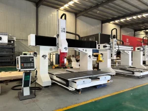 5 Axis ATC CNC Milling Engraving Machine Double Station Wood Crafts Composite Material Equipment