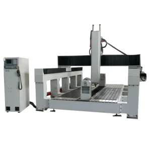 5 Axis CNC Milling Router Machine for 3D Sculpture Mold Making Wood Foam Granite Core Motor DSP Syntec NC Studio Software